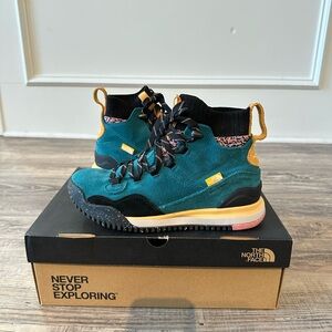 The North Face Teal and Black Sport Waterproof Boots